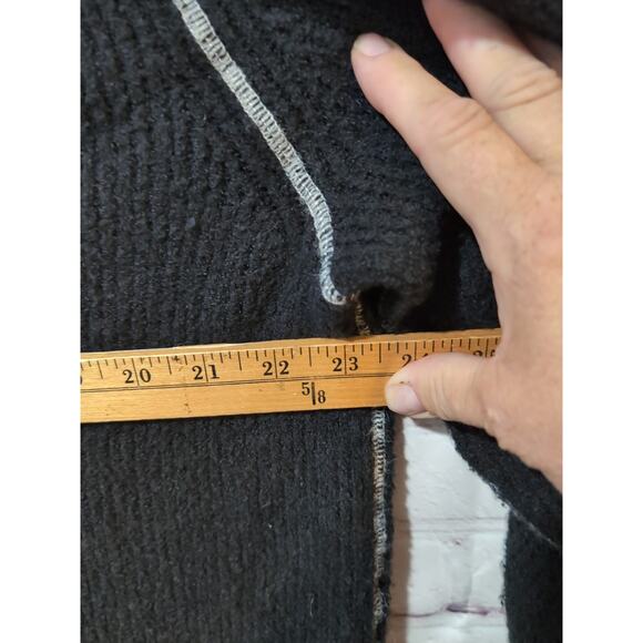 All Saints Asteroid Zip Funnel Neck Sweater Black Size M Men's - Picture 15 of 16